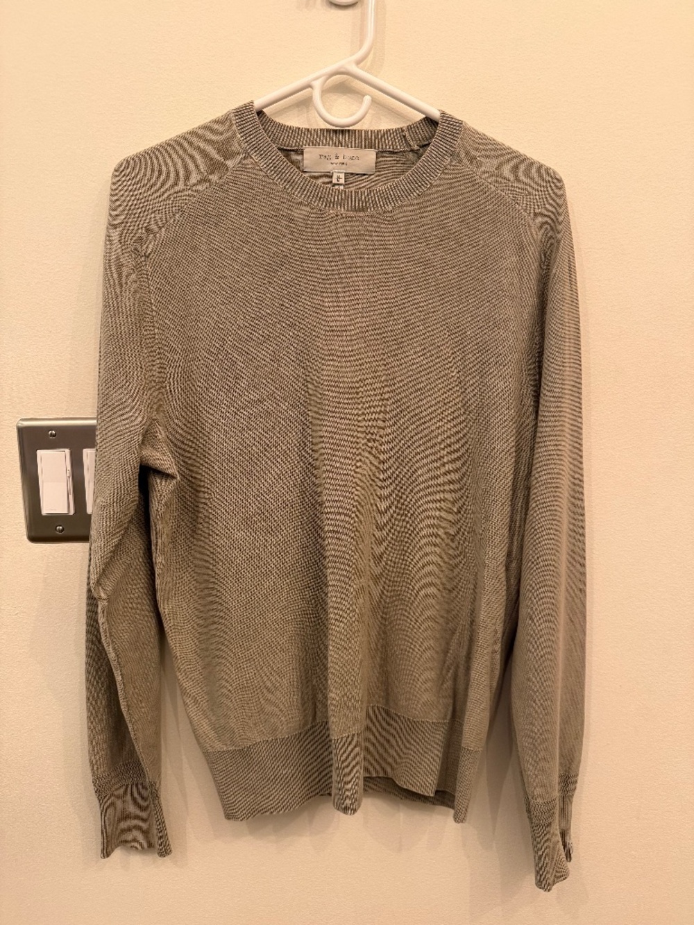 Light green rag & bone light cotton sweater